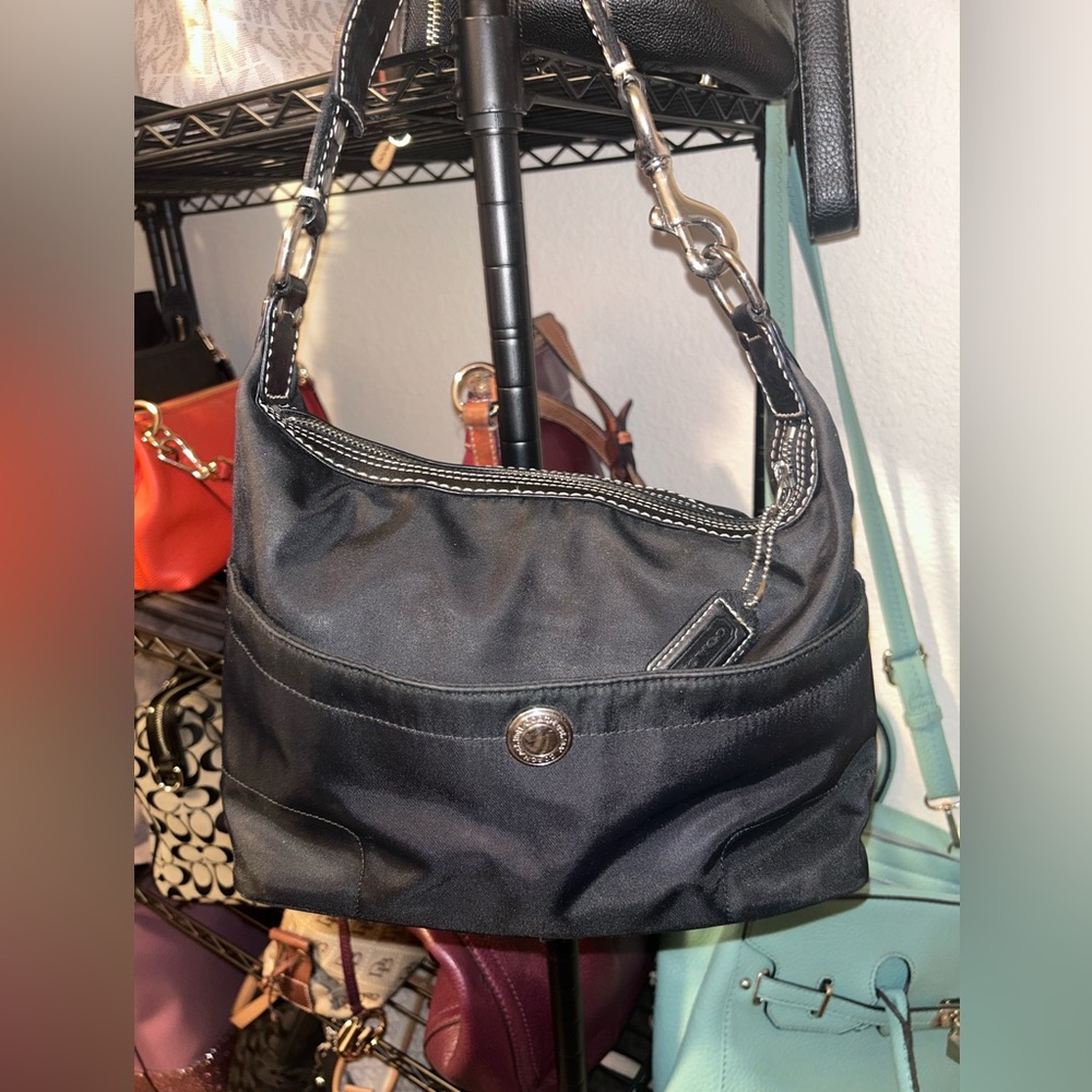 Coach Hampton Nylon Shoulder Hobo bag -Preloved